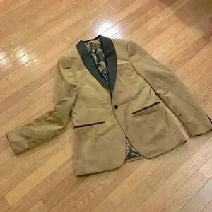 MOSS London slim fit velvet blazer 36R